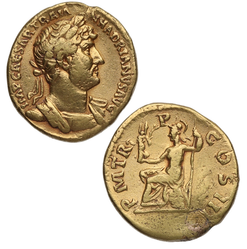 117-138. Adriano (117-138). Roma. Áureo. Au. 7,26 g. IMP CAESAR TRAIAN - HADRIAN...
