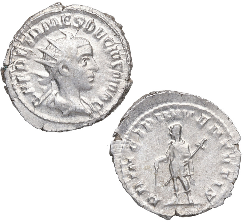 251. Herennio Etrusco. Roma. Antoniniano. Ag. 3,68 g. Reverso: PRINCIPI IVVENTVT...