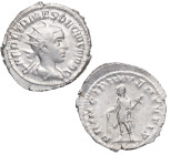 251. Herennio Etrusco. Roma. Antoniniano. Ag. 3,68 g. Reverso: PRINCIPI IVVENTVTIS. Emperador estante mirando a izquierda Muy escasa. EBC. Est.140.