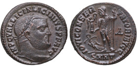 308 a 324 d.C. Licinio I. Heraclea. Nummus. Ae. 3,88 g. IOVI CONSERVATORI AVGG Bella. Brillo original. EBC+. Est.70.