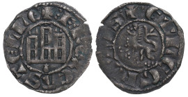 Fernando IV (1295-1312). Coruña. Dinero. 0,80 g. MBC+. Est.40.