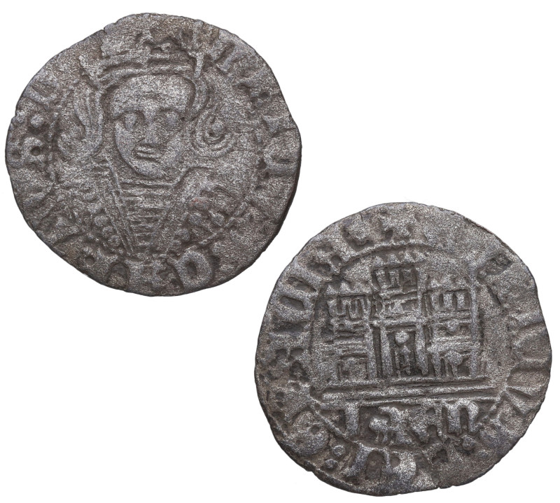 Ca 1462. Enrique IV (1454-1474). Jaén. 1/2 cuarto. Ve. 1,20 g. Atractiva. Escasa...