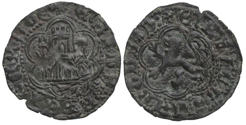 Enrique IV (1454-1474). Toledo. 1 Blanca. AB603. Cy1706. Ve. 1,10 g. +ENRICVS fl...