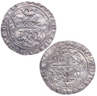 Acuñado entre 1471 a 1474”. Enrique IV (1454-1474). Cuenca. 1 Real. Ag. 2,88 g. . C y cuenco en los extremos del pie vertical. III-710.3. MOMECA-79.A5...