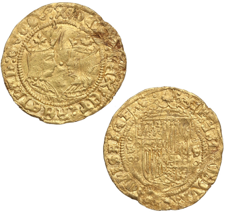 1469-1504. Reyes Católicos (1469-1504). Sevilla. 1 Excelente. A&C . Au. 3,44 g. ...
