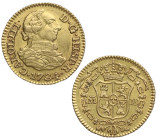1784. Carlos III (1759-1788). Madrid. 1/2 escudo. JD. A&C . Au. 1,79 g. Muy bella. Brillo original. AÑO escaso. EBC/ EBC+. Est.400.