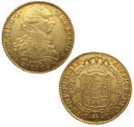 1786. Carlos III (1759-1788). Sevilla. 8 Escudos. C. A&C 2191. Au. 27,04 g. Bella. Brillo original. EBC+. Est.2700.
