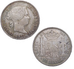 1857. Isabel II (1833-1868). Madrid. 20 reales. A&C 614. Ag. 25,95 g. Bella. Brillo original. EBC / EBC+. Est.350.