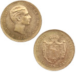 1879*79. Alfonso XII (1874-1885). Madrid. 10 pesetas. EMM. A&C 66. Au. 3,22 g. RARA. Muy bella. Brillo original. De los mejores ejemplares de esta tip...