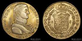 Santiago. Fernando VII. 8 Escudos 1810 FJ. KM72