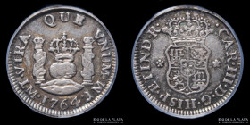 Lima. Carlos III. 1/2 Real 1764 JM. KM60