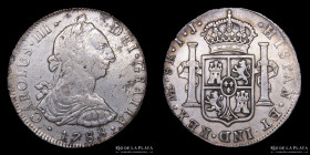 Lima. Carlos III. 8 Reales 1788 IJ. KM78a