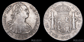 Lima. Carlos IV. 8 Reales 1803 IJ. KM97