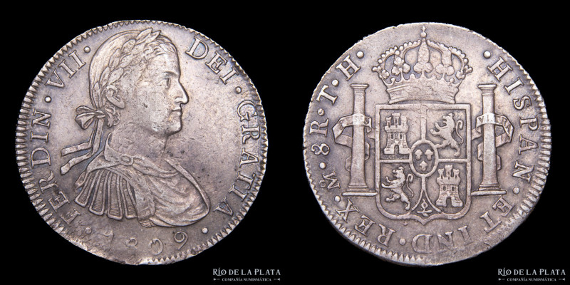 México. Fernando VII (1808-1833) 8 Reales 1809 Mo TH. AG.903; 39.5mm; 27.05g. KM...