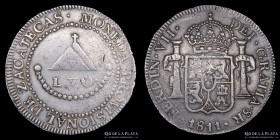 Mexico. Fernando VII. 8 Reales 1811. Moneda Provisional de Zacatecas