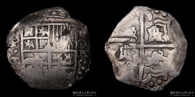 Potosi. Felipe III. 8 Reales 1618-21 T. Macuquina. CJ 7.8