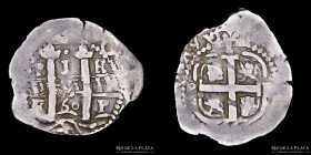 Potosi. Felipe IV. 1 Real 1666 E. Macuquina. CJ 26.14