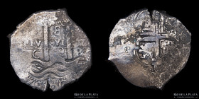 Potosi. Carlos II. 8 Reales 1679 C. Macuquina. CJ 28.13.3