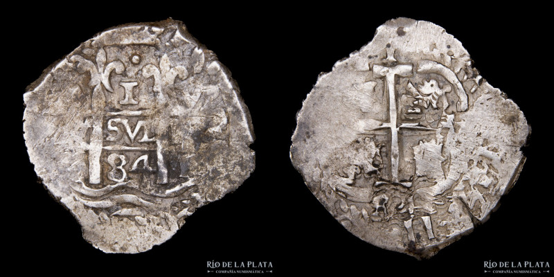 Potosí. Carlos II (1665-1700) 1 Real 1684 V. AG.930; 24mm; 3.57g. CJ 31.18.2 (VF...