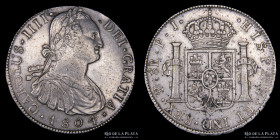 Potosi. Carlos IV. 8 Reales 1804/4 PJ. CJ 76.16