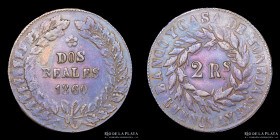 Argentina. Buenos Aires. 2 Reales 1860. CJ 23.1.4