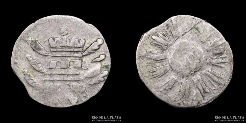 Argentina. Córdoba. 1/4 Real 1838. AG; 12mm; 0.58g. CJ 3.2.5 (A4-R8). (XF)

Es...