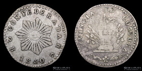Argentina. Cordoba. 2 Reales 1850. CJ 59.1.2