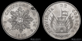 Argentina. Cordoba. 8 Reales 1852. Variante 8. CJ 63.1.8