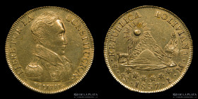 Bolivia. 8 Escudos 1837 LM. KM99