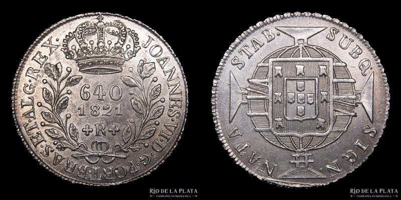 Brasil. Pedro I. 640 Reis 1821 R. CU, 35mm; 18.06g. KM 367 (XF)

Estimate: USD...