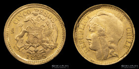 Chile. 5 Pesos 1895. KM153