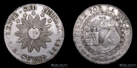 Rep. Sud Peruana. 8 Reales 1839 MS. Cuzco. KM170.4