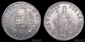Peru. 8 Reales 1833 MM KM142.3
