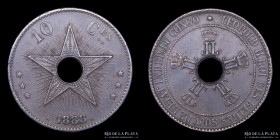 Congo. 10 Centimes 1888. KM4