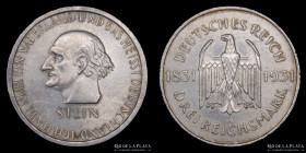 Alemania. Weimar. 3 Marks 1931 A. Stein. KM73