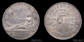 España. Gob. Provisional. 1 Peseta 1870. KM653