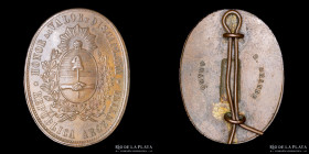 Guerra Triple Alianza. Argentina. Premio Militar 1872. Curupaity. Cobre