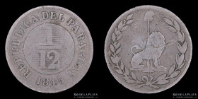 Paraguay. 1/12 Real 1845. 32 Rayos. Ciotti 58 Asuncion