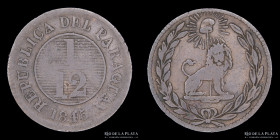 Paraguay. 1/12 Real 1845. 32 Rayos. Ciotti 62 Asuncion