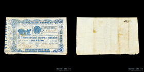 Paraguay. Tesoro Nacional. 2 Pesos (ND 1865) P22