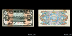 Paraguay. 5 Pesos Fuertes 1920-1923. P163a