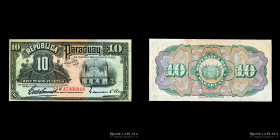 Paraguay. 10 Pesos Fuertes 1920-1923. P164a