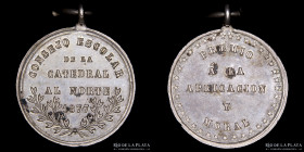 Argentina. 1877. Premio Escolar. Distrito Catedral Norte