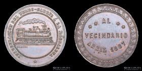 Argentina. Ferroviarias. 1887. FFCC a la Magdalena. Grande