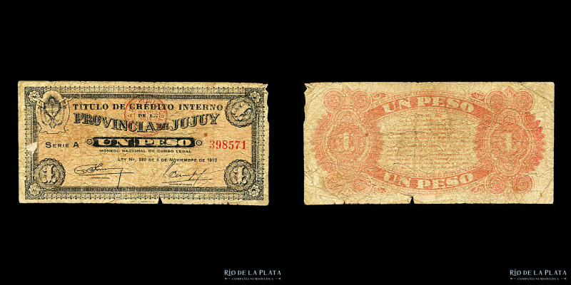 Argentina. Jujuy. Título de Crédito Interno. 1 Peso 1932. PS2035 (F)

Estimate...