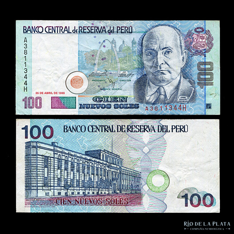 Perú. 100 Nuevos Soles 1996. Serie AH. P165 (XF)

Estimate: USD 70-110