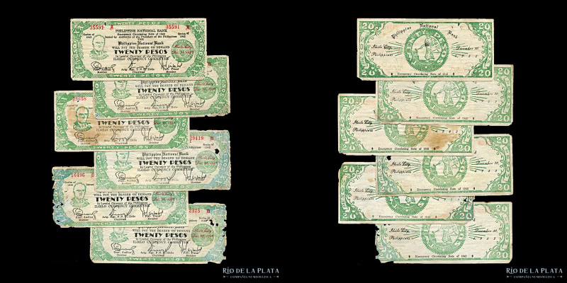 Filipinas. Iloilo Emergency notes. 5x20 Pesos 1942. Ps315 (VG-VF)

Estimate: U...