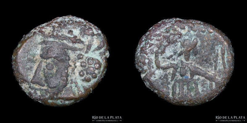 Kings of Elymais. Prince A (Late 2nd-early 3rd centuries AD) AE Drachm. 12.2mm; ...