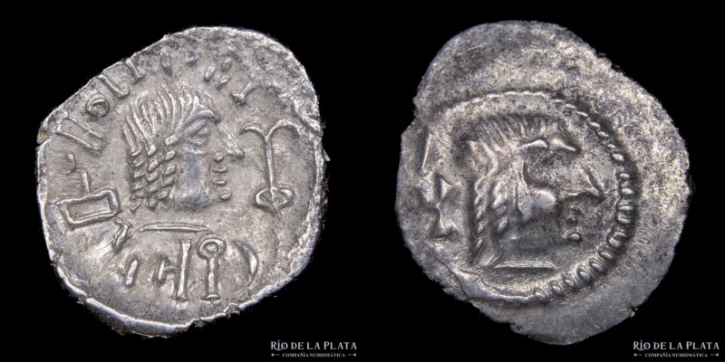 Arabia Felix, Himyaritas 50-150AD. AR scyphate Quinarius. Raidan mint. 14.5mm; 1...