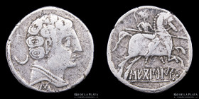 Hispania, Secobirices (120-30AC) AR Denarius